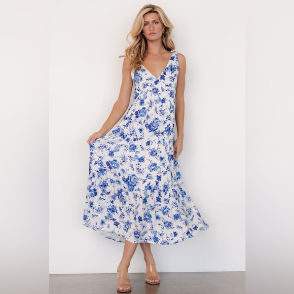 Baltic Born Dresses & Skirts - Baltic Born White and Blue Floral Dress